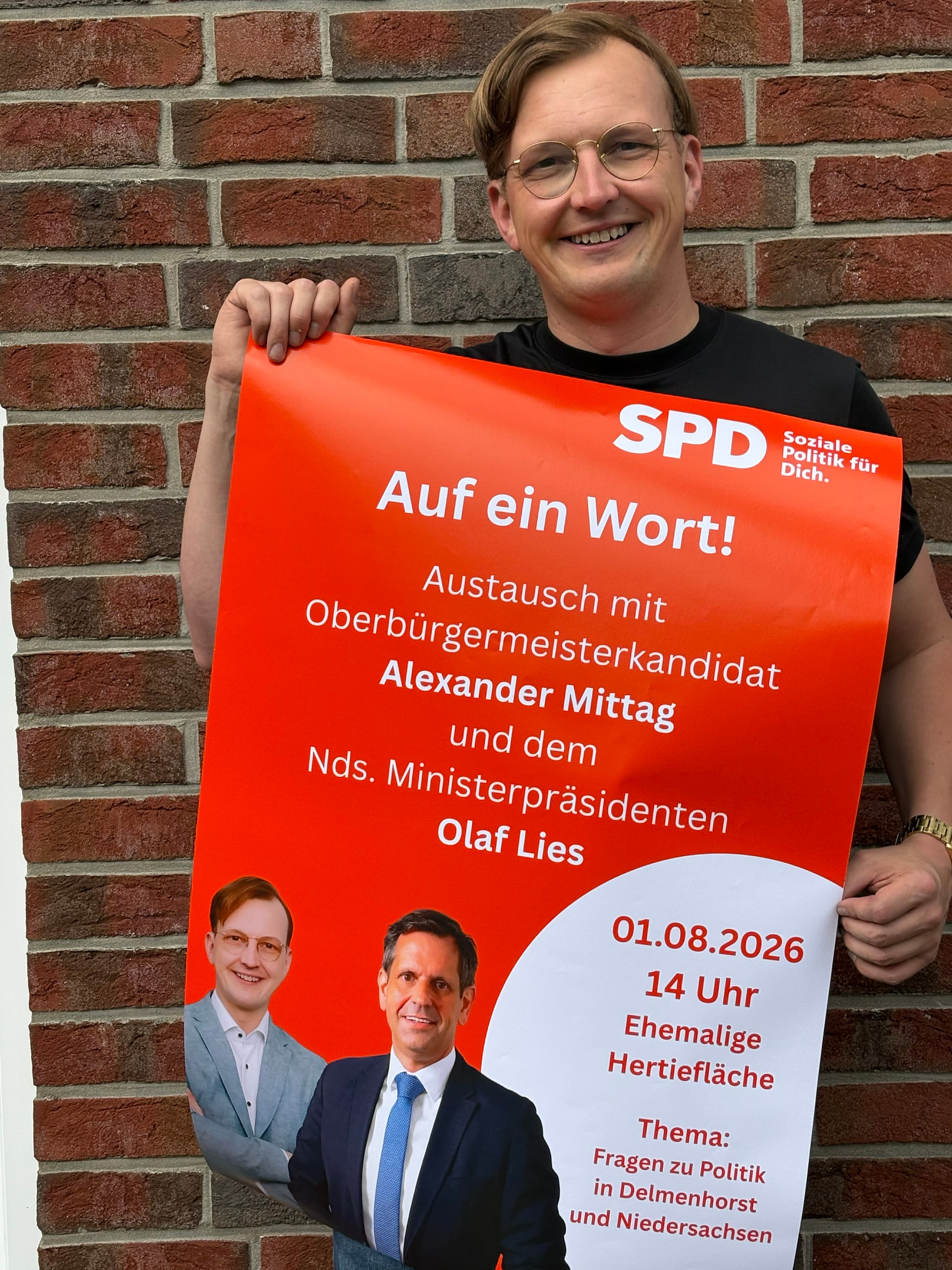 Olaf Lies kommt am 01.08.2026 zu Besuch nach Delmenhorst